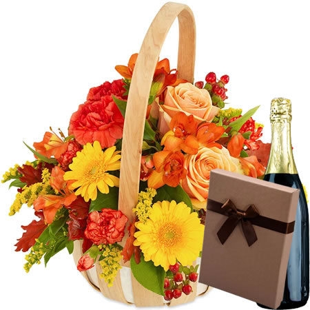Premium Flowers Basket
